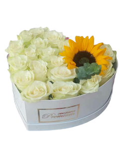 BELE RUŽE I SUNCOKRET U SRCU-002