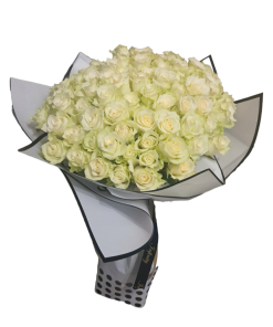 101 BELA RUŽA U BUKETU