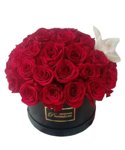 CRVENE RUŽE I ORHIDEJA U KUTIJI-005