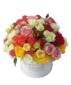 MIX RUŽA U BELOJ KUTIJI-028