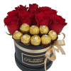 RUŽE I FERRERO U OKRUGLOJ KUTIJI-038