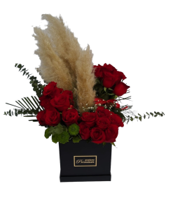 RUŽE I PAMPAS U KUTIJI-040