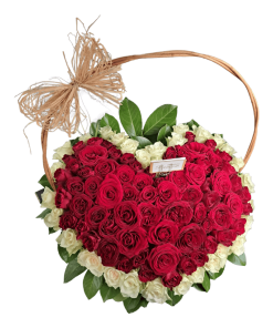 101 RUŽA U OBLIKU SRCA