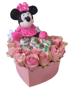 ROZE RUŽE, KINDER JAJA I MINNIE U KUTIJI