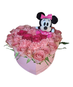 ROZE RUŽE I MINNIE MOUSE U SRCU