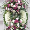 Venac Za Sahrane – Bela i Roze Hrizantema, Roze Ljiljani